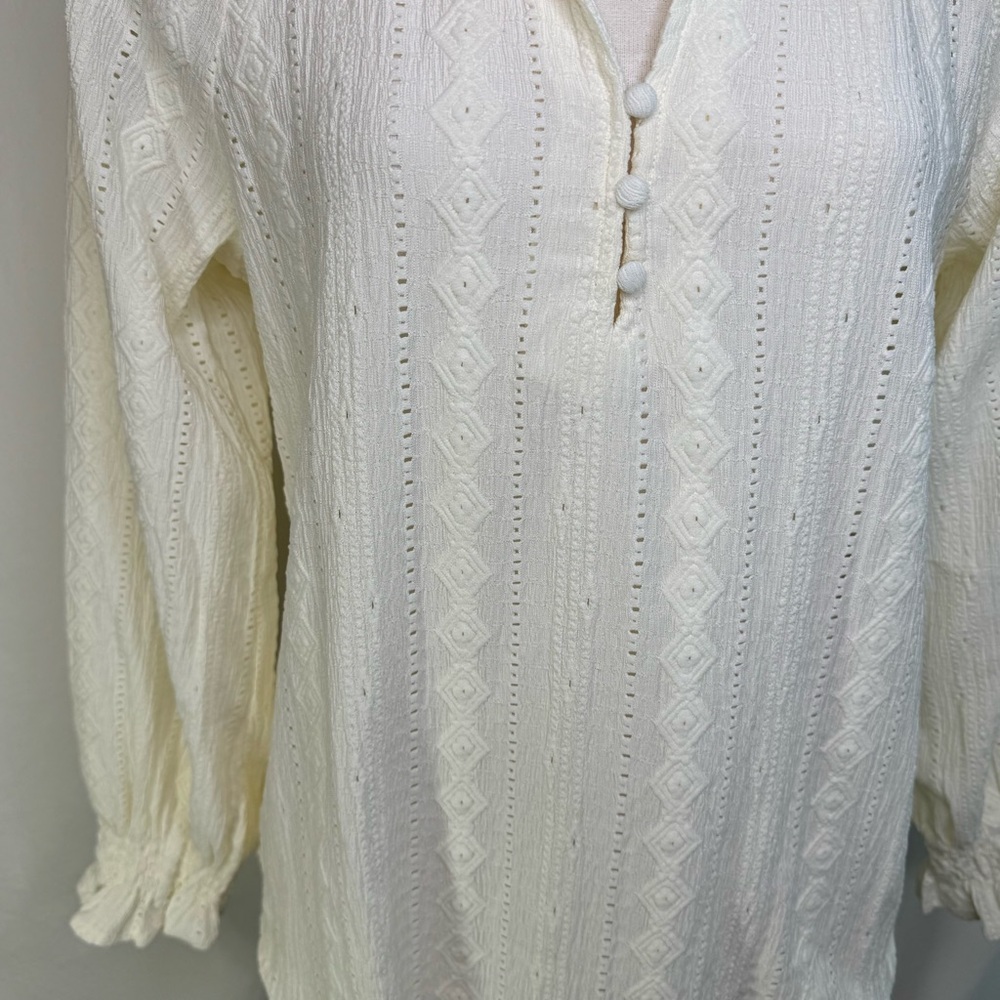 FYRE Cream Women's Top Size Small - Picture 5 of 7